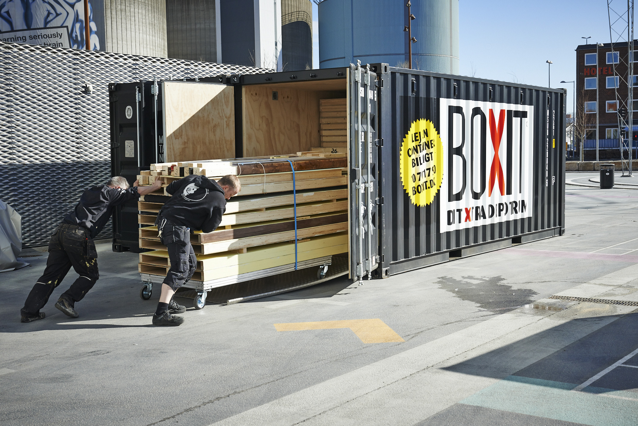 Erhverv isoleret container