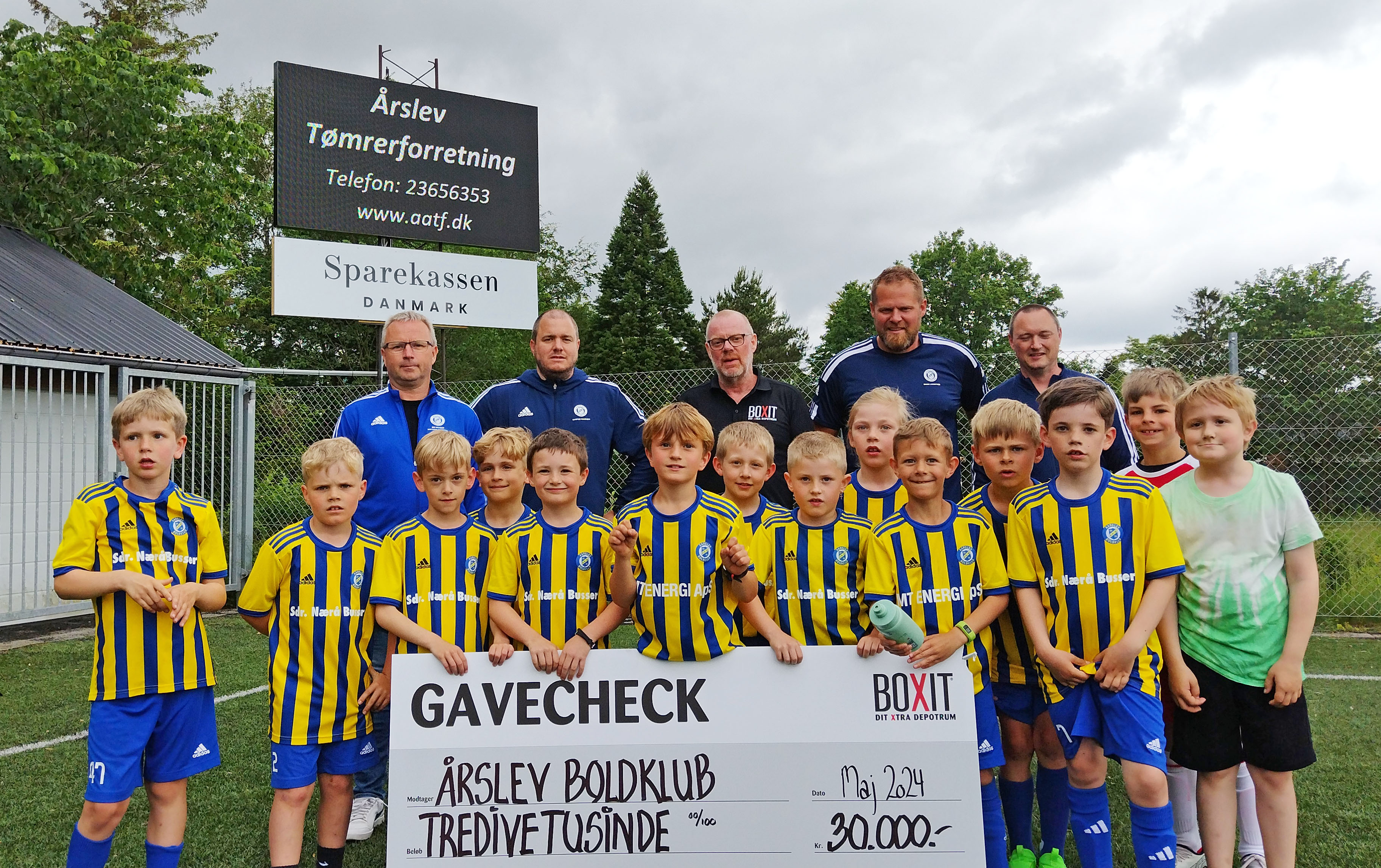 Årslev boldklub vinder præmie til ny måltavle