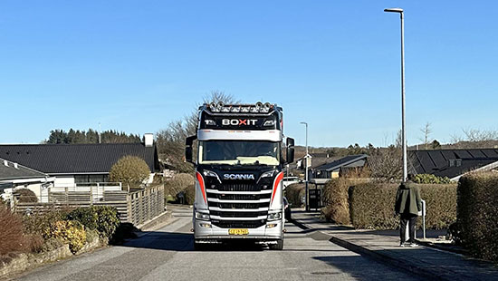Levering af container