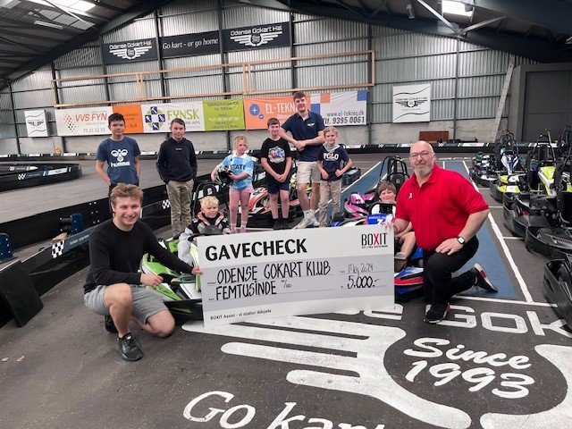 Gokart klub i Odense får tildelt støtte fra BOXIT Assist