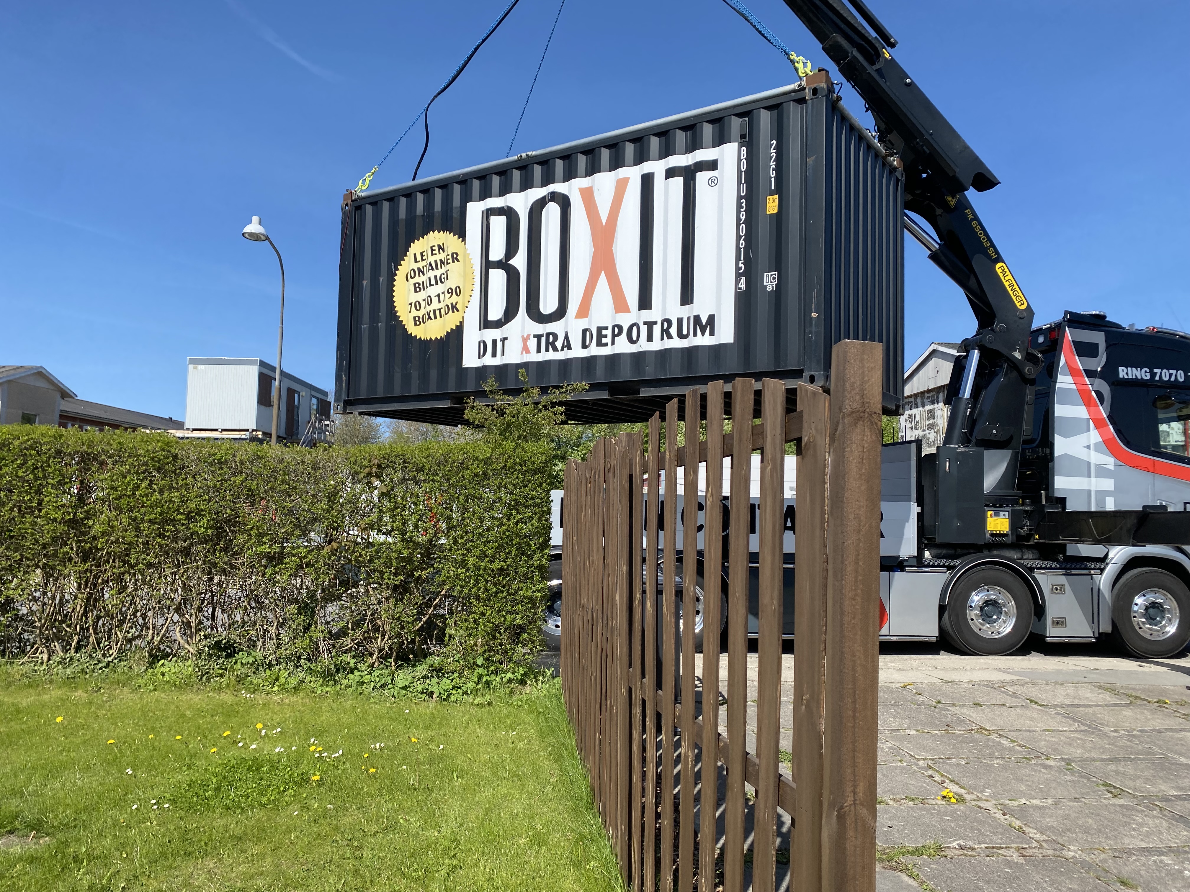 Levering af container