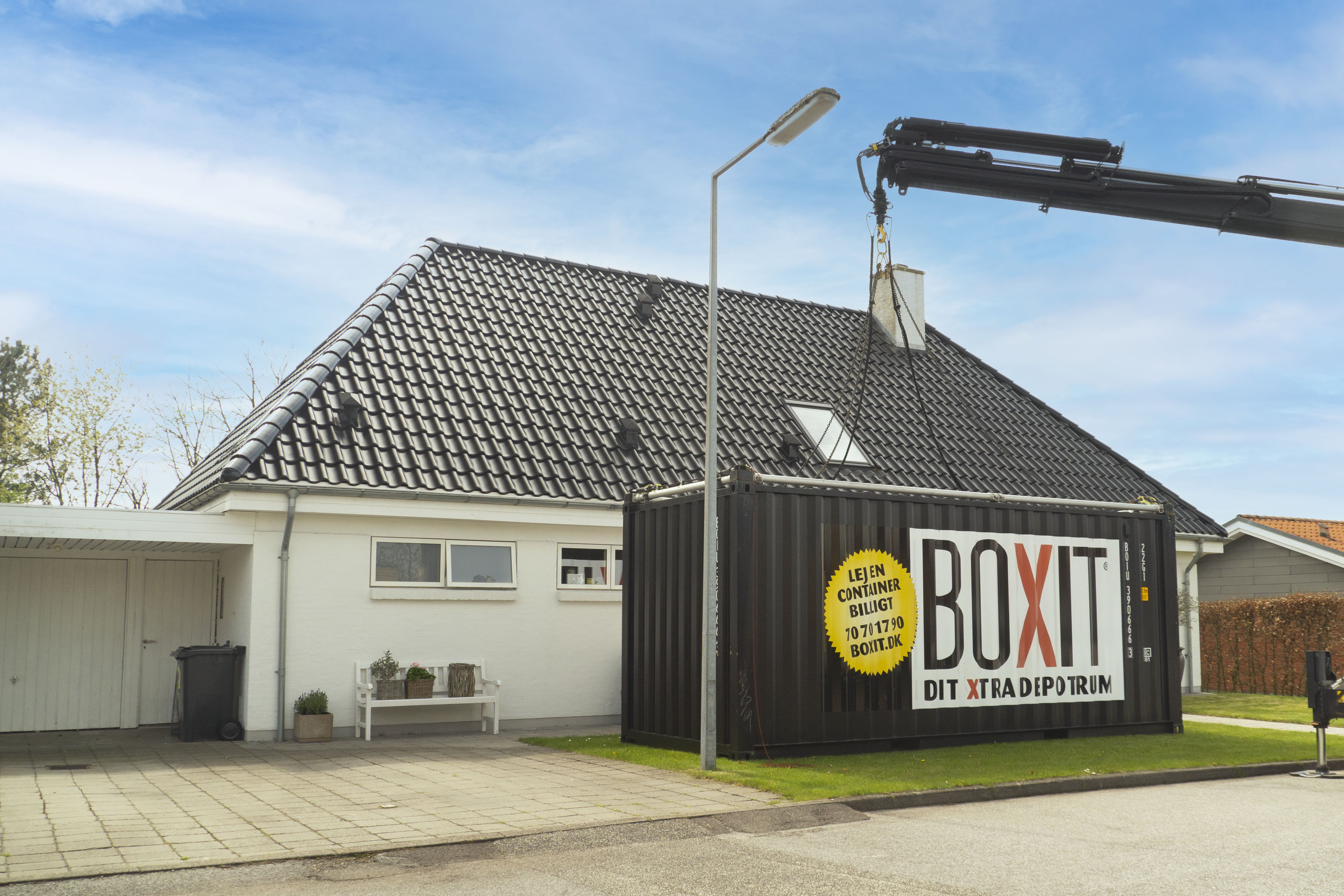 Containerlevering i hele Danmark