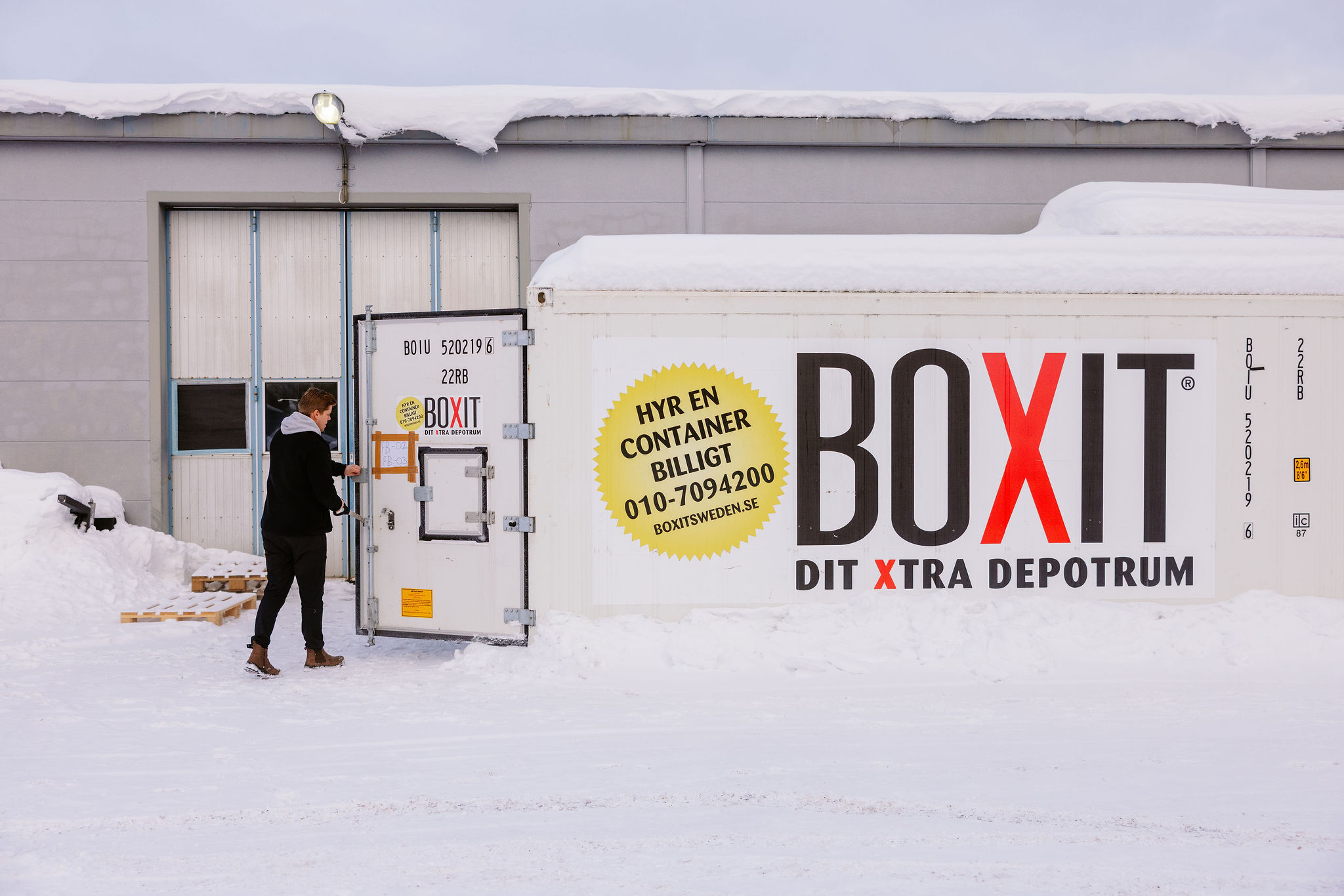 Kølecontainer til opbevaring af fødevarer