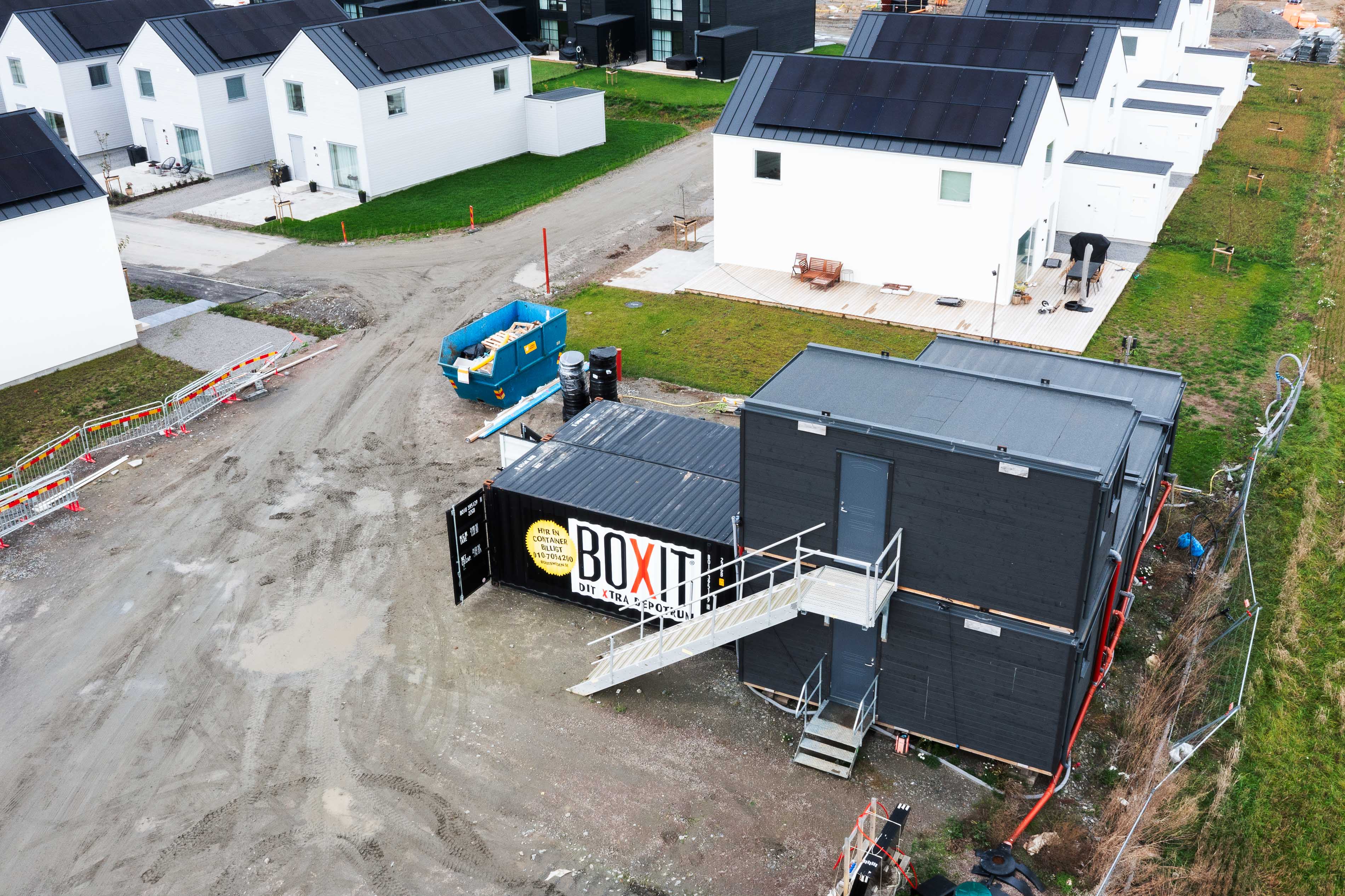 BOXIT containere på Panghus byggeplads