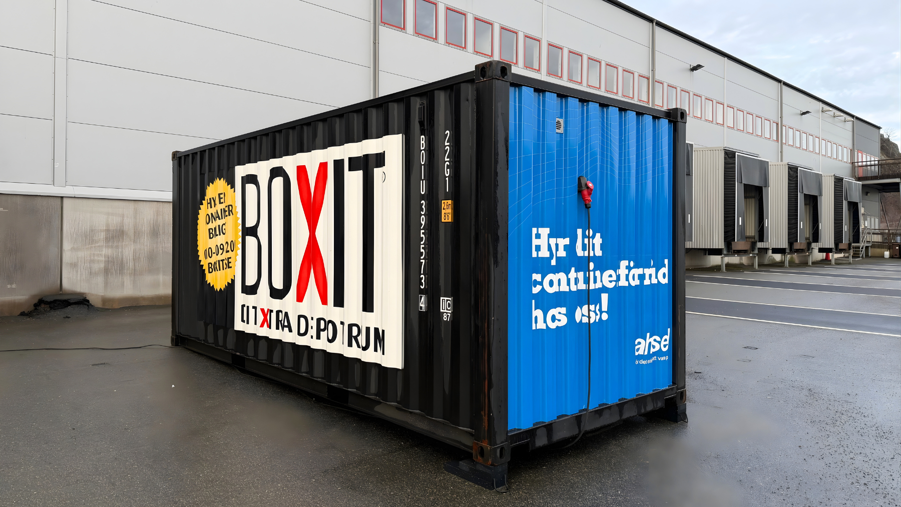 Isoleret container til sikker opbevaring af værktøj og udstyr
