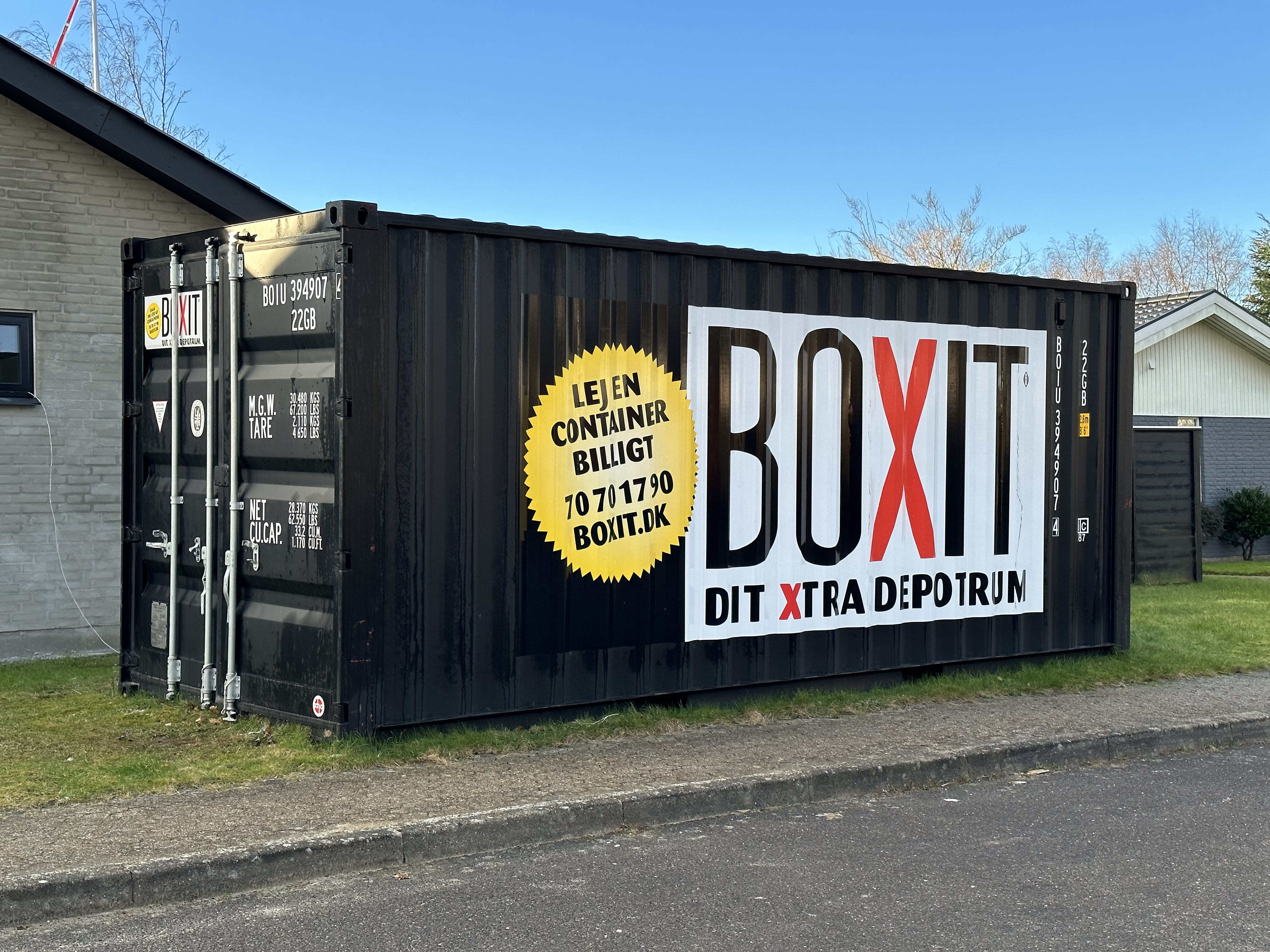 Levering af container i god stand